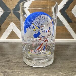 Vtg Walt Disney World EPCOT 25th Anniversary Glass 1996 Remember the Magic Cup